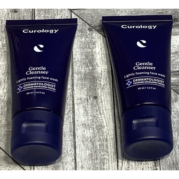 2 Curology Gentle Cleanser Lightly Foaming Face Wash 1.4 fl oz - Picture 1 of 4